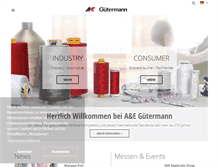 Tablet Screenshot of guetermann.com